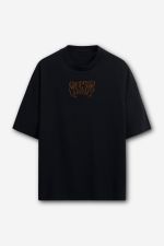 Camiseta Oversized Shadow Wolf - Preta
