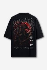 Camiseta Oversized Oni Warrio - Preta