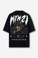 Camiseta Oversized Dark Gueixa - Preta