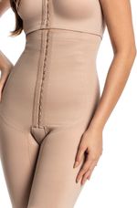 Cinta Modeladora Yoga com Pernas, Abertura Frontal e Cós Alto - 3026