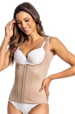 Camisete Yoga Slim Feminino Sem Busto com Abertura Frontal e Barbatanas - 3069 A/B F