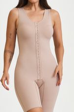 Modelador Yoga  Soft com Pernas, Abertura Frontal, Busto Pré-Moldado e Alças Largas - 6019/6041 J