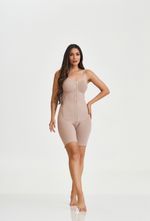 Modelador Yoga com Pernas, Abertura Frontal, Busto Pré-Moldado e Decote em Viés - 9019 J