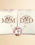 Moletom Personalizado Worlds Best Mom e Dad