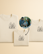 Kit Camisetas Família Foto Contorno
