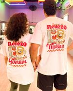 Camiseta Oversized Unissex - Não revezo com mulher