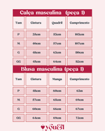 Par Pijamas Casal Fleece - Vermelho