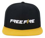 Boné Free Fire Aba Reta New Era Preto/amarelo Original