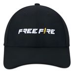Boné Free Fire Aba Curva New Era Preto Original