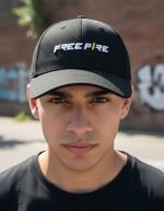 Boné Free Fire Aba Curva New Era Preto Original