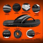 Chinelo Kenner Kivah New Force Preto/grafite Original