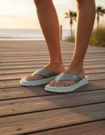 Chinelo Kenner Rakka Branco/nevoa Original