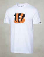 Camiseta Plus Size New Era Cincinnati Bengals Branca