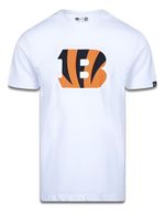 Camiseta Plus Size New Era Cincinnati Bengals Branca