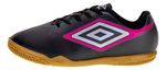 Chuteira Infantil Umbro Futsal Cannon Jr Preto/cinza/rosa