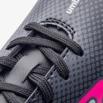 Chuteira Infantil Umbro Society Cannon Jr Preto/cinza/rosa