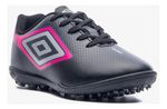 Chuteira Infantil Umbro Society Cannon Jr Preto/cinza/rosa