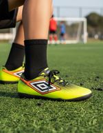 Chuteira Infantil Umbro Society Cannon Jr Verde/laran/preto