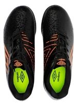 Chuteira Umbro Infantil Society Adamant Jr Preto/laranja