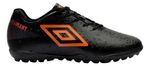 Chuteira Umbro Infantil Society Adamant Jr Preto/laranja