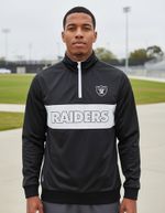 Jaqueta New Era Track Nfl Oakland Raiders Masculina Preta