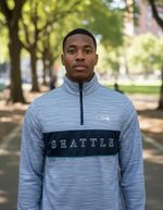 Jaqueta New Era Track Nfl Seatle Masculina Cinza