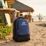 Mochila Mormaii De Costa Mor-2777 Azul/preto Azul Liso
