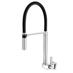 Torneira Docol Doc de parede para Cozinha 742857 Cromado/Preto