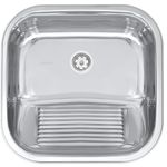 Tanque Inox Tramontina 40x40 Encaixe Polido