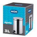 Lixeira Mor Agata com Pedal 3L - Inox