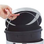 Lixeira Mor Inox 5l Agata com Pedal