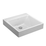 Cuba de Apoio Quadrada Deca L.98 Branco Gelo