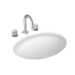 Cuba de Embutir Oval Deca L.37 Branco Gelo