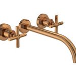 Misturador Deca Duna Classic 64 Red Gold 1878 Lavatório Parede