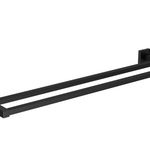 Porta Toalhas Deca Quadratta Black Matte Barra Du2042