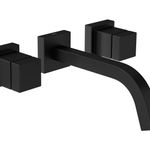 Misturador Deca Cubo Black Matte P/Lavatório Parede 1878