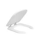 Assento Deca Vogue Plus Conforto Poliéster com Abertura Frontal - Branco Gelo