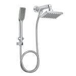 Chuveiro com Tubo de Parede com Desviador Deca Flex Retangular 1965 Cromado