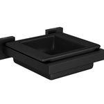 Saboneteira Deca Quadratta Black Matte Parede C/louca