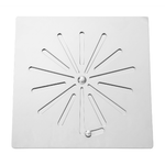 Grelha Invinox 15x15 Inox 6001/1 Abre Fecha S/base