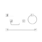 Kit Acessórios para Banheiro Docol Trip (5 peças) - Chrome