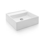 Cuba de Apoio Quadrada com mesa 41x41 Docol QD2 White