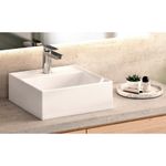 Cuba de Apoio Quadrada com mesa 41x41 Docol QD2 White