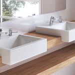 Cuba S/encaixe Quadrada com mesa 41x41 Docol QD3 White