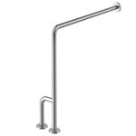 Barra Apoio Docol 80cm Inox Escovado Piso Lat. Esquerda