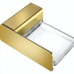 Saboneteira Docol Flat Ouro Polido de Parede