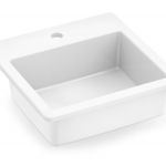 Cuba de Sobrepor com mesa 42x42 Incepa Loft Q8 Branca