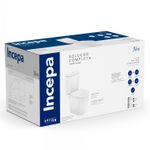 Kit de Vaso Sanitário Incepa Neo com Caixa Acoplada Rimless - Branco