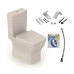 Kit de Vaso Sanitário Incepa Boss com Caixa Acoplada (Termofixo) - Champagne