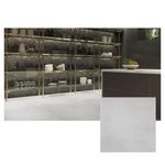 Porcelanato Cimentício Decortiles Absolut 90x90 Acetinado Cimento (1.63m2 /caixa)